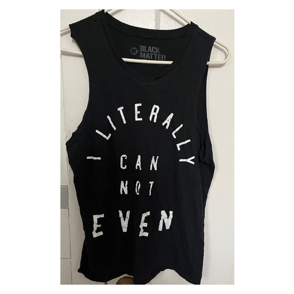 Black Matter muscle tee